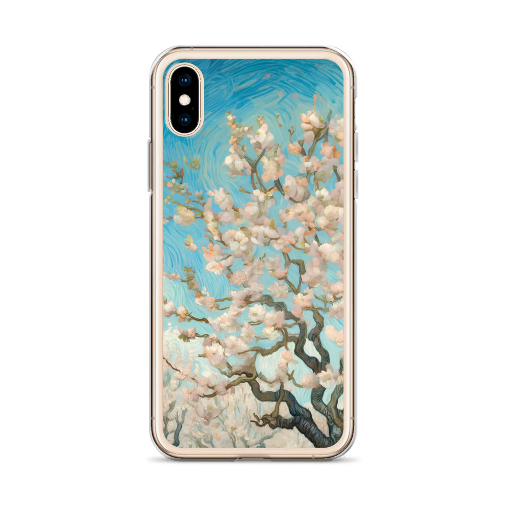 Vincent van Gogh „Blühender Obstgarten“, berühmtes Gemälde, iPhone®-Hülle | Transparente Kunsthülle für iPhone®