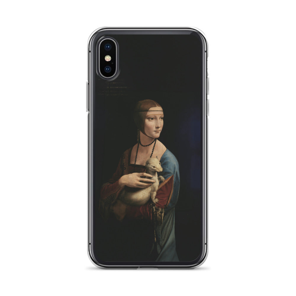 Leonardo da Vinci 'Lady with an Ermine' Famous Painting iPhone® Case | Clear Art Case for iPhone®