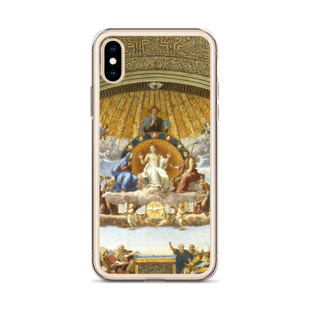 Raphael 'Disputation of the Holy Sacrament' Famous Painting iPhone® Case | Clear Art Case for iPhone®