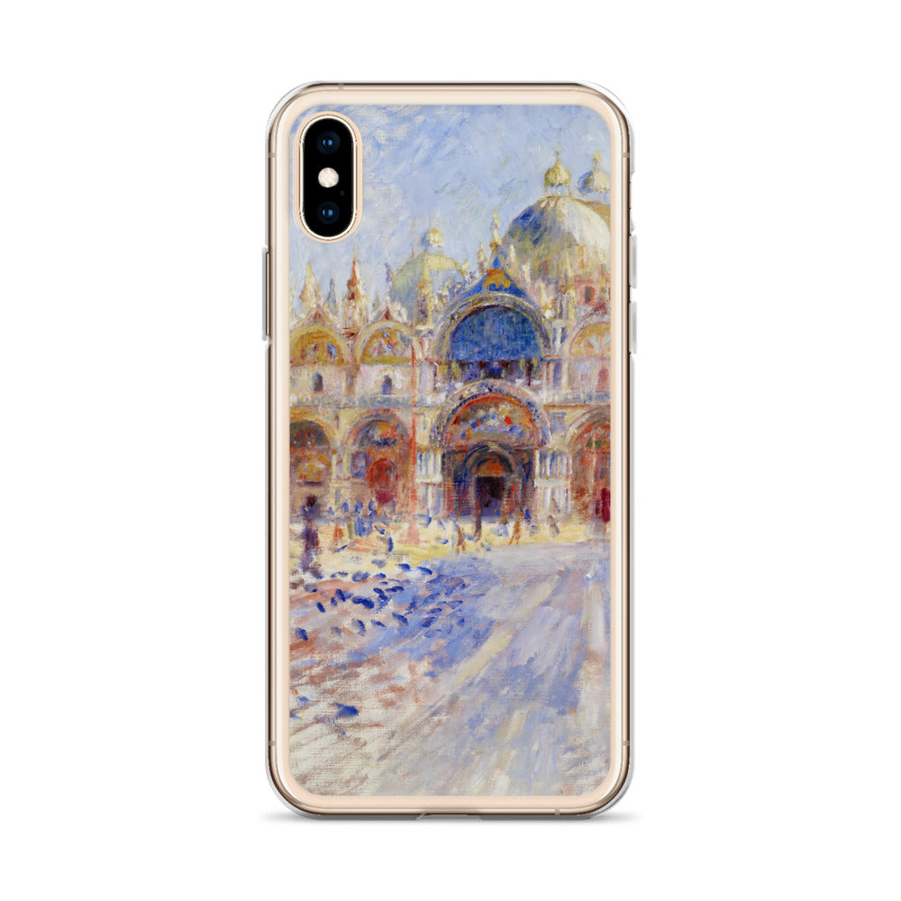 Pierre-Auguste Renoir 'The Piazza San Marco, Venice' Famous Painting iPhone® Case | Clear Art Case for iPhone®