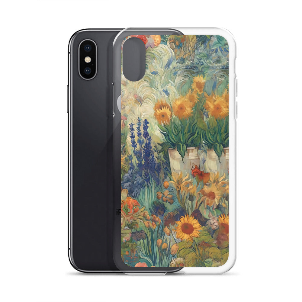 Vincent van Goghs berühmtes Gemälde „Garten in Arles“ – iPhone®-Hülle | Transparente Kunsthülle für iPhone®