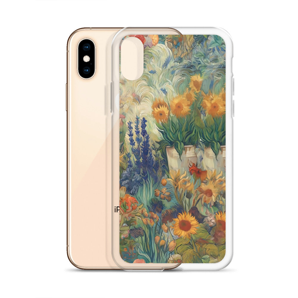 Vincent van Goghs berühmtes Gemälde „Garten in Arles“ – iPhone®-Hülle | Transparente Kunsthülle für iPhone®