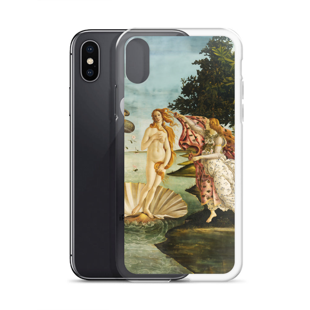 Sandro Botticellis berühmtes Gemälde „Die Geburt der Venus“ – iPhone®-Hülle | Transparente Kunsthülle für iPhone®