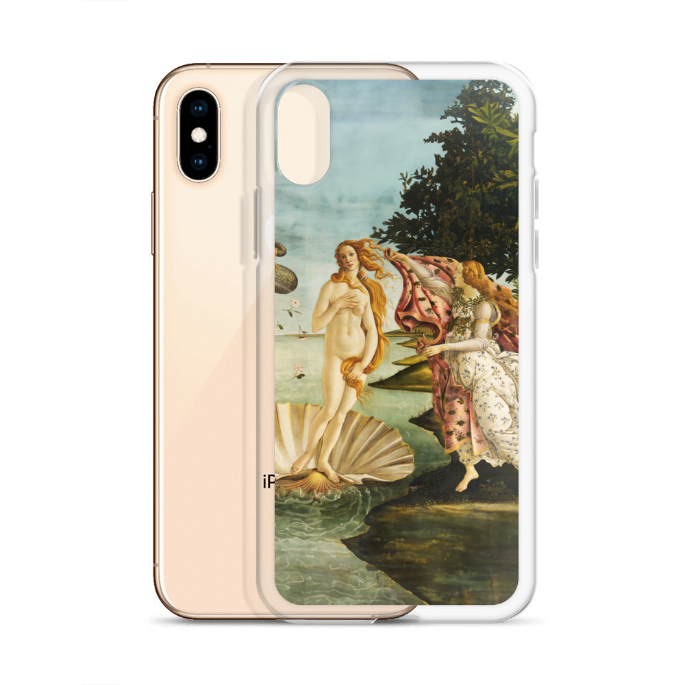 Sandro Botticellis berühmtes Gemälde „Die Geburt der Venus“ – iPhone®-Hülle | Transparente Kunsthülle für iPhone®