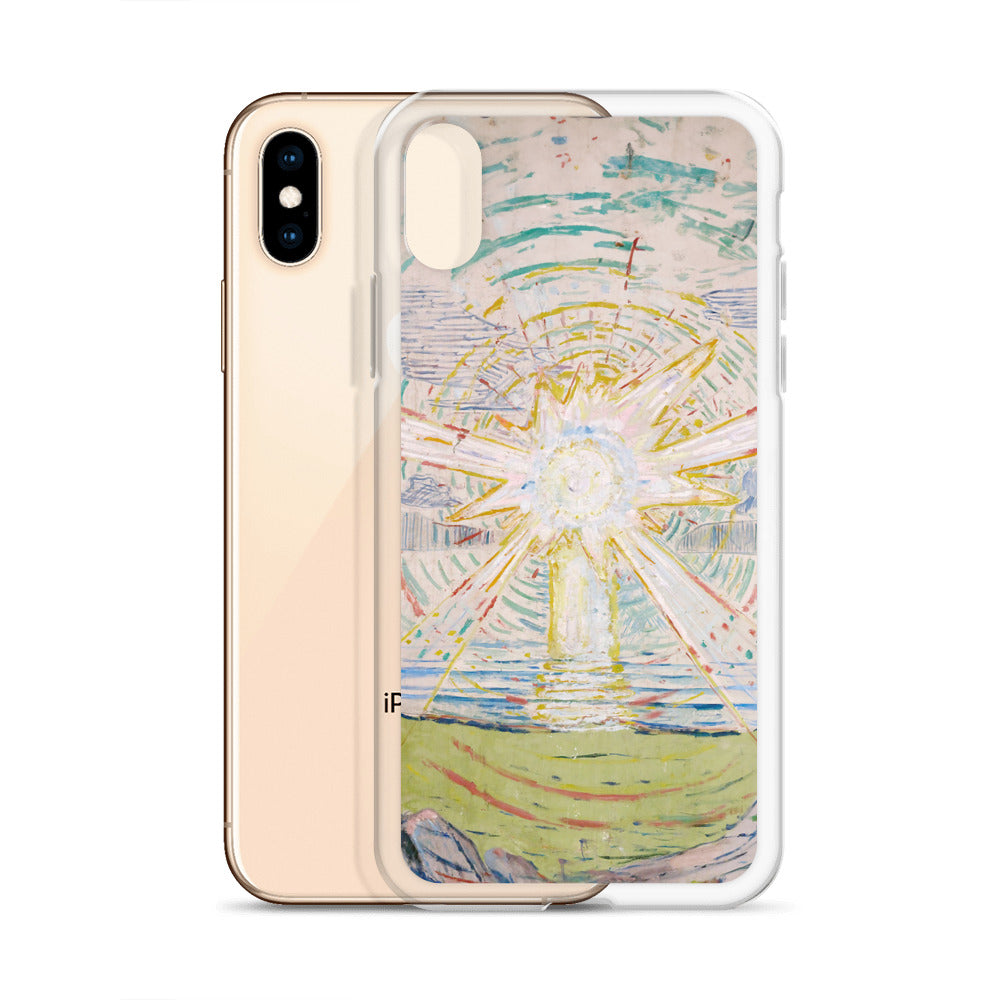 Edvard Munch „Die Sonne“, berühmtes Gemälde, iPhone®-Hülle | Transparente Kunsthülle für iPhone®