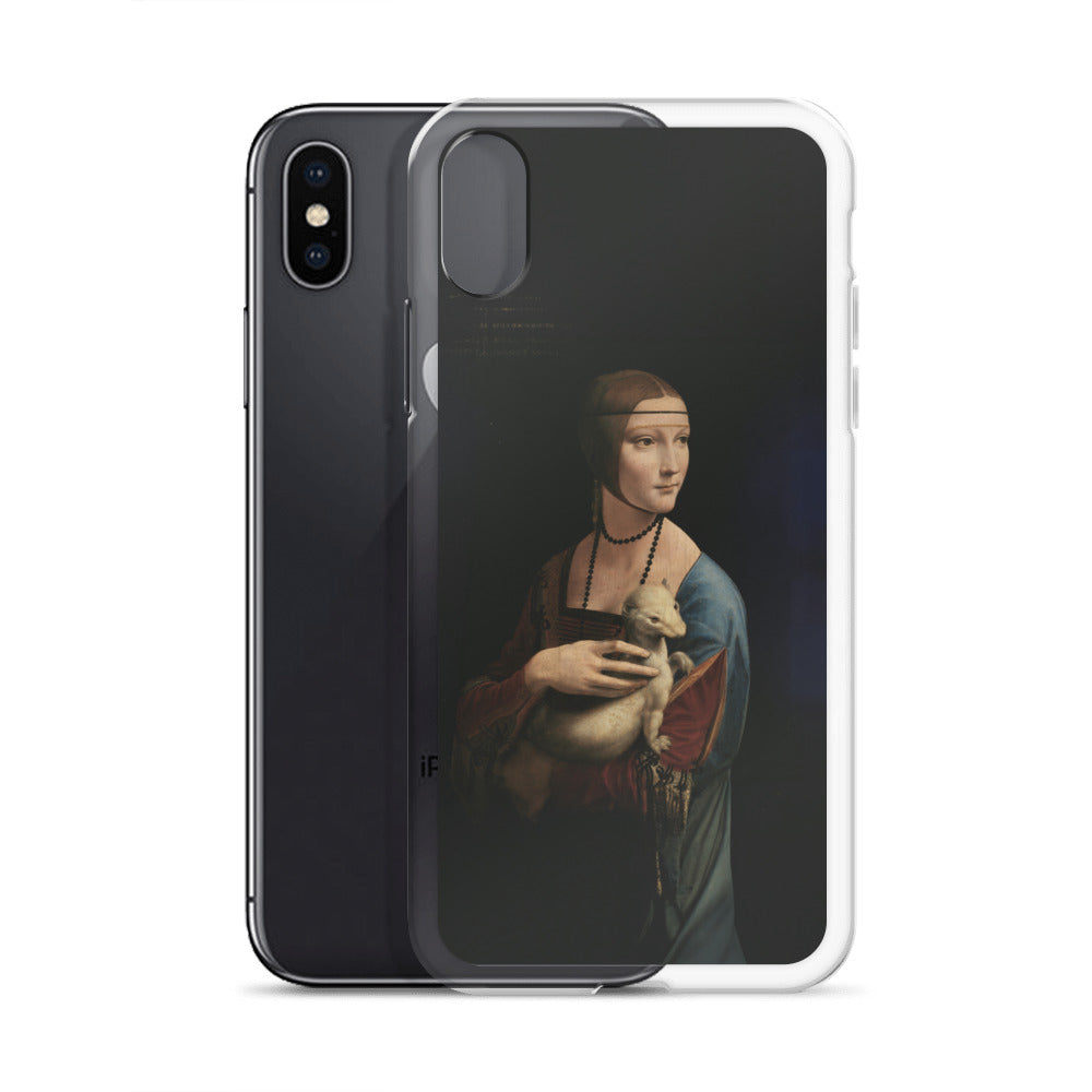 Leonardo da Vinci „Dame mit dem Hermelin“, berühmtes Gemälde, iPhone®-Hülle | Transparente Kunsthülle für iPhone®