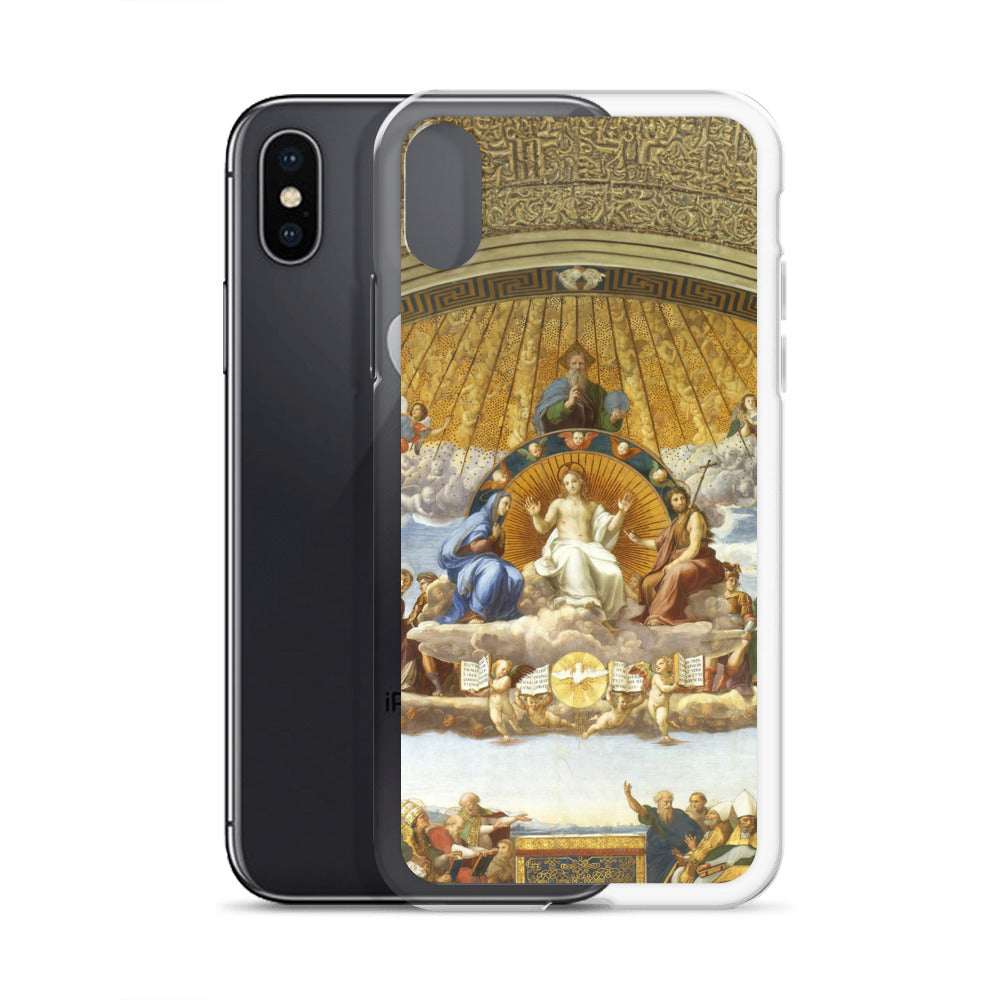 Raphael 'Disputation of the Holy Sacrament' Famous Painting iPhone® Case | Clear Art Case for iPhone®