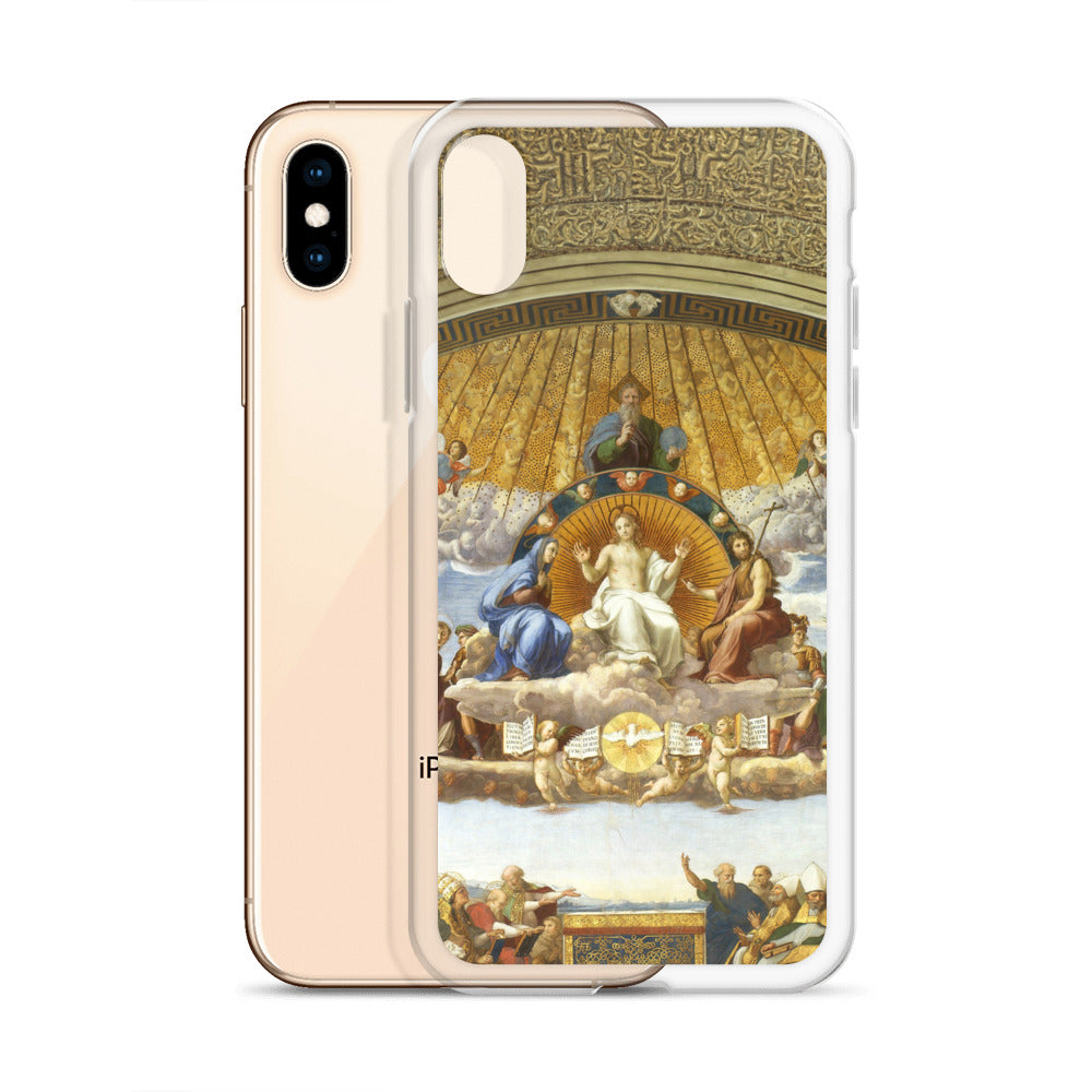 Raphael 'Disputation of the Holy Sacrament' Famous Painting iPhone® Case | Clear Art Case for iPhone®