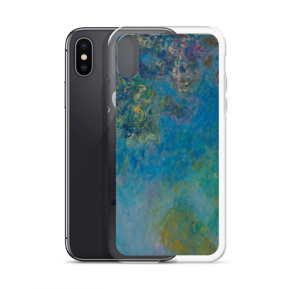 Claude Monet 'Wisteria' Famous Painting iPhone® Case | Clear Art Case for iPhone®