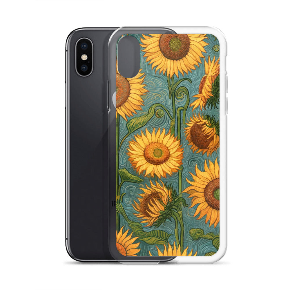 Vincent van Goghs berühmtes Gemälde „Sonnenblumen“ – iPhone®-Hülle | Transparente Kunsthülle für iPhone®