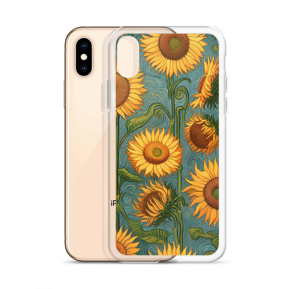 Vincent van Goghs berühmtes Gemälde „Sonnenblumen“ – iPhone®-Hülle | Transparente Kunsthülle für iPhone®