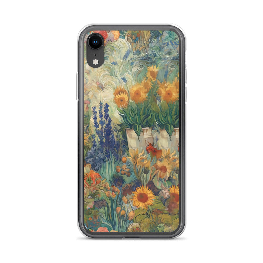 Vincent van Goghs berühmtes Gemälde „Garten in Arles“ – iPhone®-Hülle | Transparente Kunsthülle für iPhone®