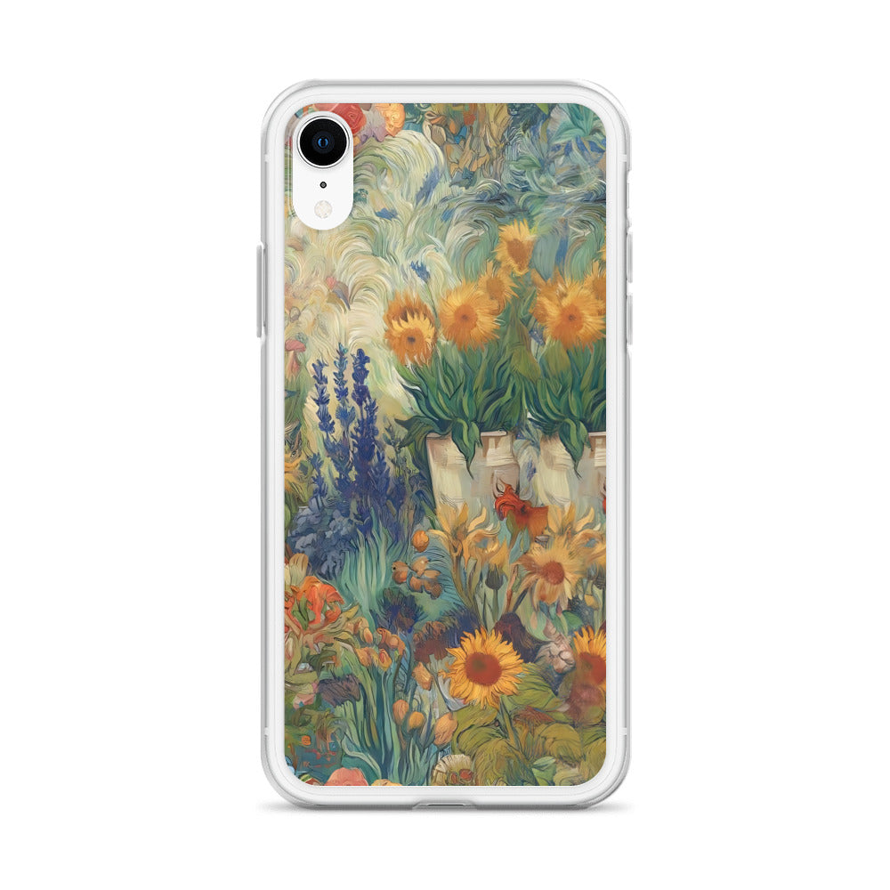 Vincent van Goghs berühmtes Gemälde „Garten in Arles“ – iPhone®-Hülle | Transparente Kunsthülle für iPhone®