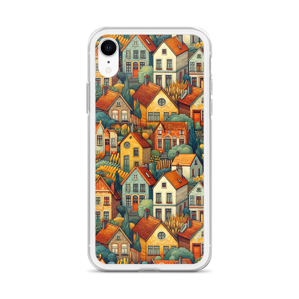 Famous Painting iPhone® Case | Clear Art Case for iPhone® Vincent van Gogh 'Houses at Auvers'