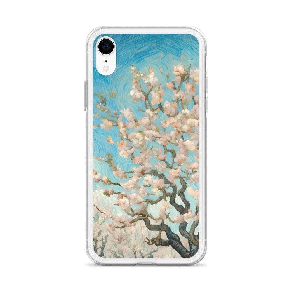 Vincent van Gogh „Blühender Obstgarten“, berühmtes Gemälde, iPhone®-Hülle | Transparente Kunsthülle für iPhone®