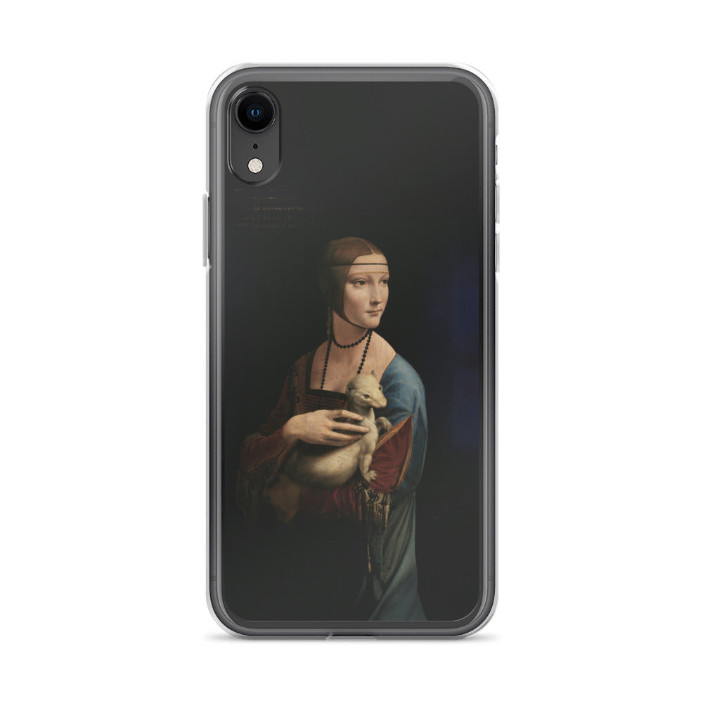 Leonardo da Vinci „Dame mit dem Hermelin“, berühmtes Gemälde, iPhone®-Hülle | Transparente Kunsthülle für iPhone®