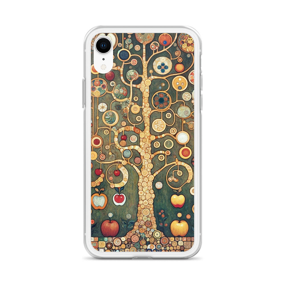 Gustav Klimt „Apfelbaum I“ Berühmtes Gemälde iPhone® Hülle | Transparente Kunsthülle für iPhone®