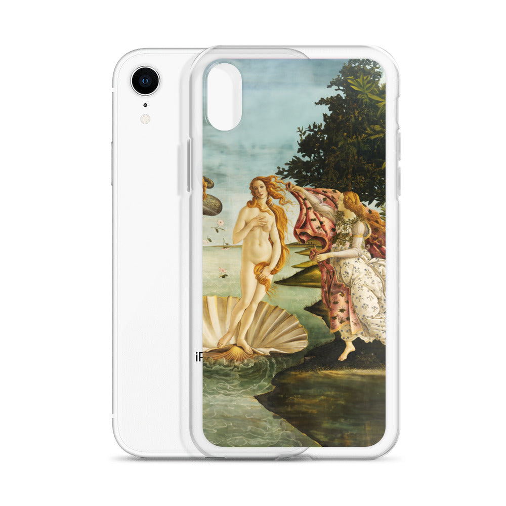 Sandro Botticellis berühmtes Gemälde „Die Geburt der Venus“ – iPhone®-Hülle | Transparente Kunsthülle für iPhone®