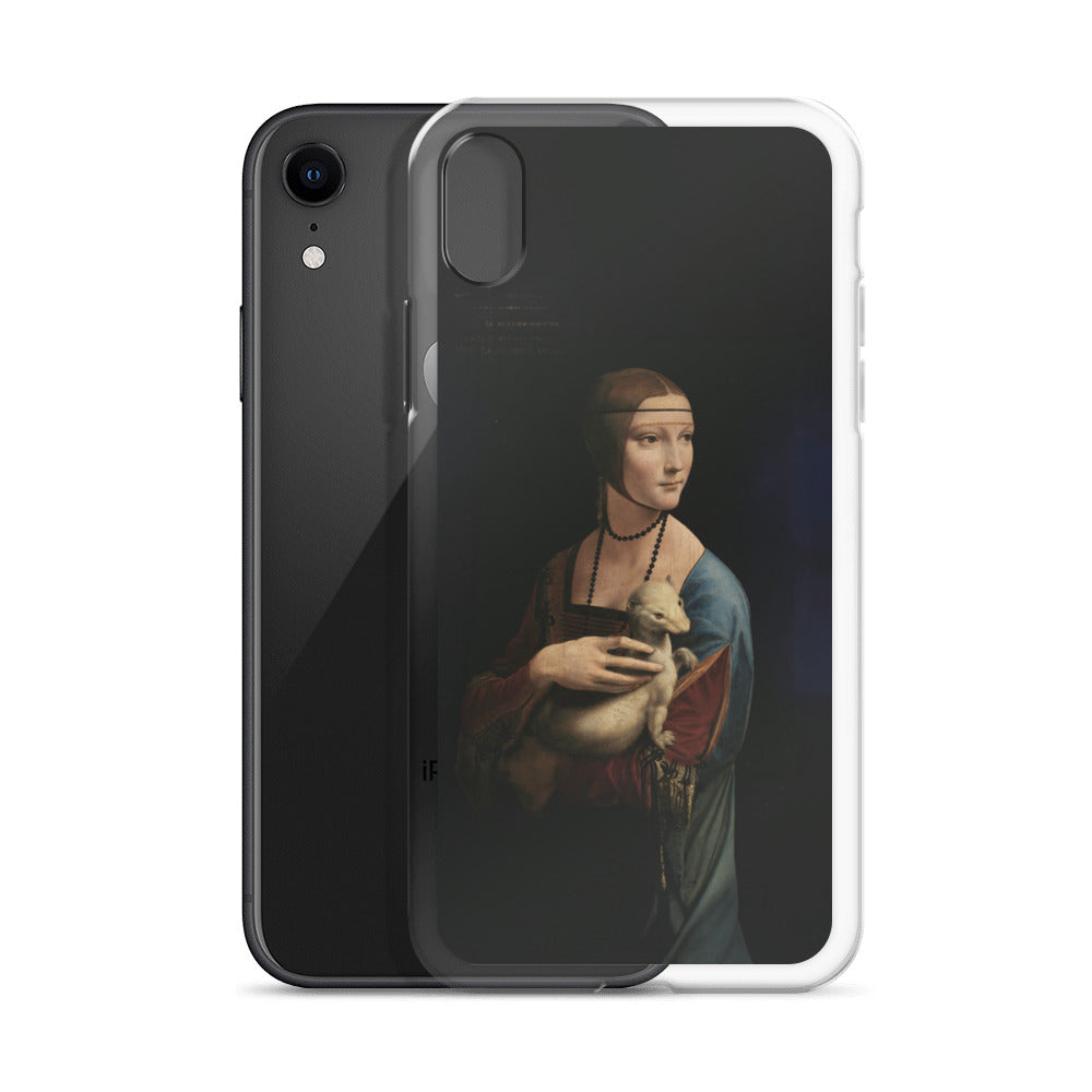 Leonardo da Vinci „Dame mit dem Hermelin“, berühmtes Gemälde, iPhone®-Hülle | Transparente Kunsthülle für iPhone®