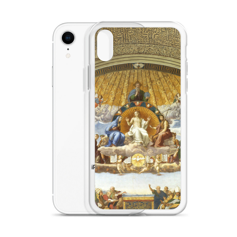 Raphael 'Disputation of the Holy Sacrament' Famous Painting iPhone® Case | Clear Art Case for iPhone®