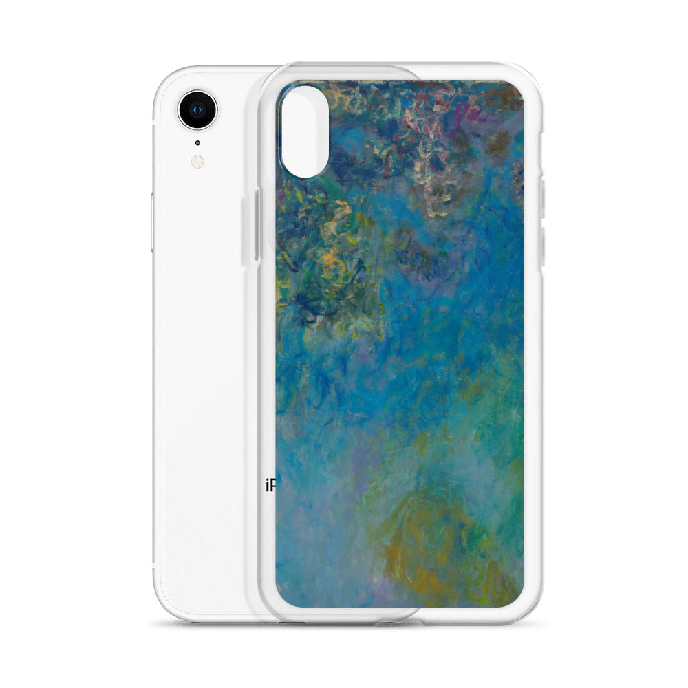 Claude Monet 'Wisteria' Famous Painting iPhone® Case | Clear Art Case for iPhone®