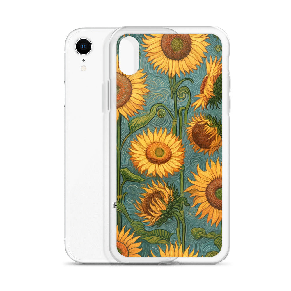 Vincent van Goghs berühmtes Gemälde „Sonnenblumen“ – iPhone®-Hülle | Transparente Kunsthülle für iPhone®