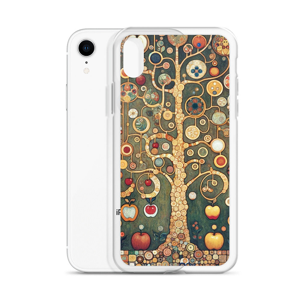 Gustav Klimt „Apfelbaum I“ Berühmtes Gemälde iPhone® Hülle | Transparente Kunsthülle für iPhone®