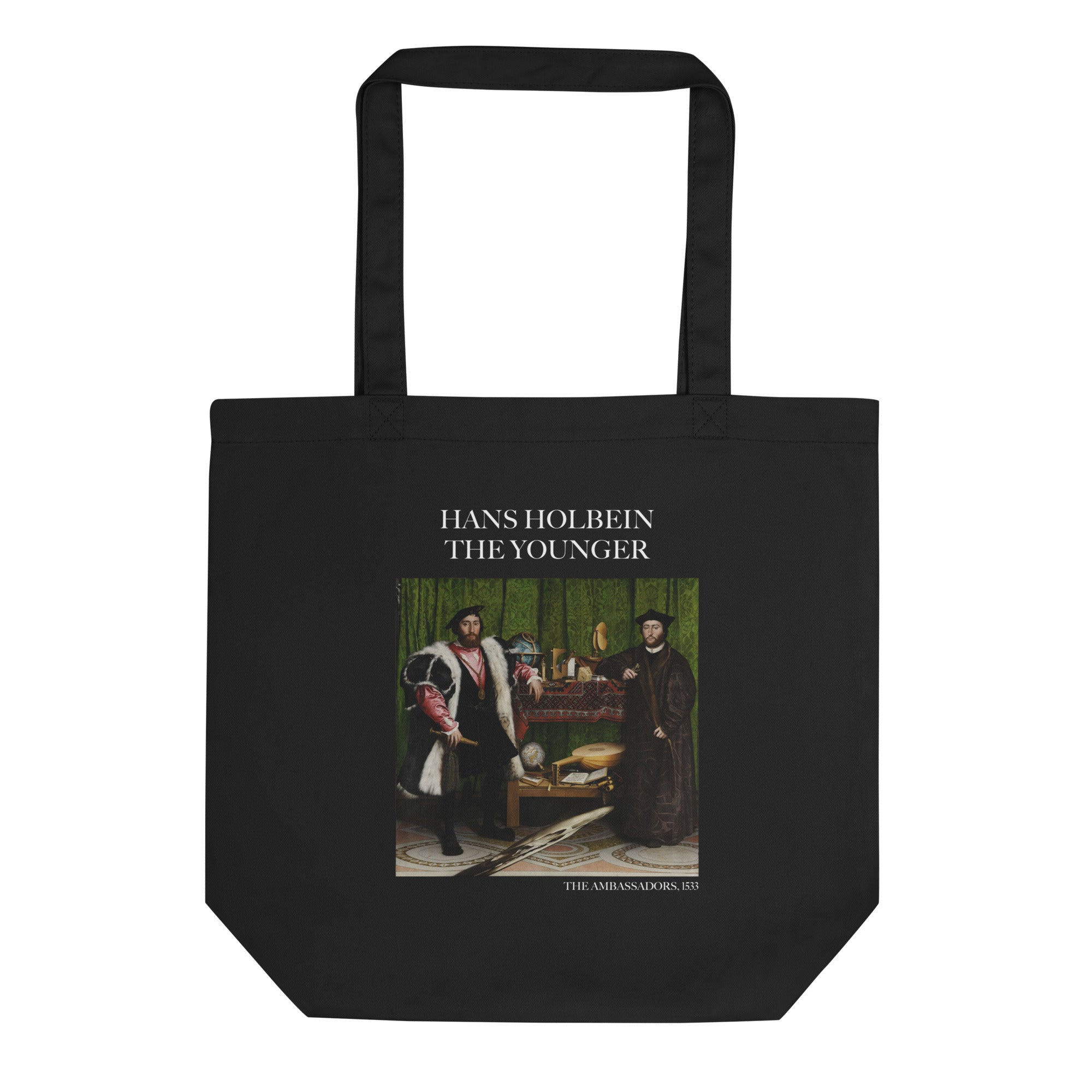 Hans Holbein the Younger 'The Ambassadors' Famous Painting Totebag | Eco Friendly Art Tote Bag