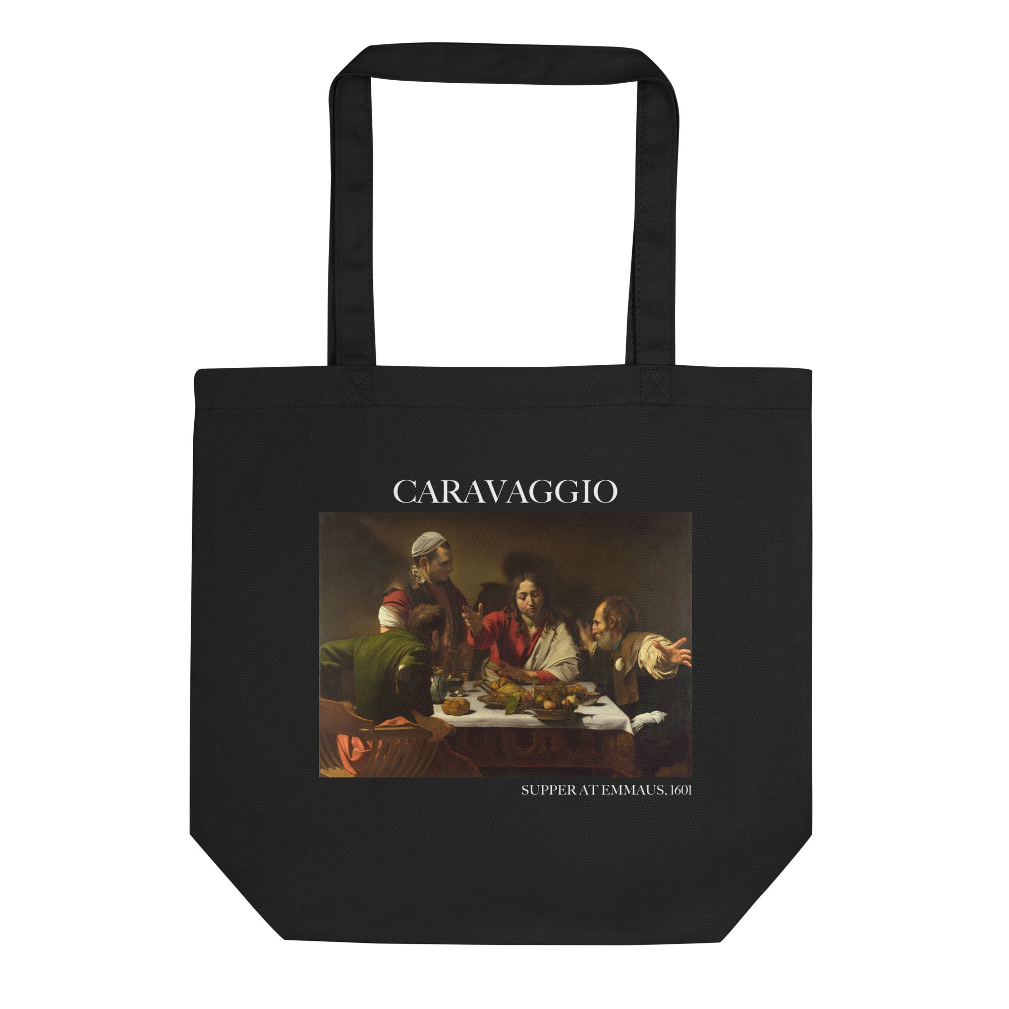 Caravaggio 'Supper at Emmaus' Famous Painting Totebag | Eco Friendly Art Tote Bag