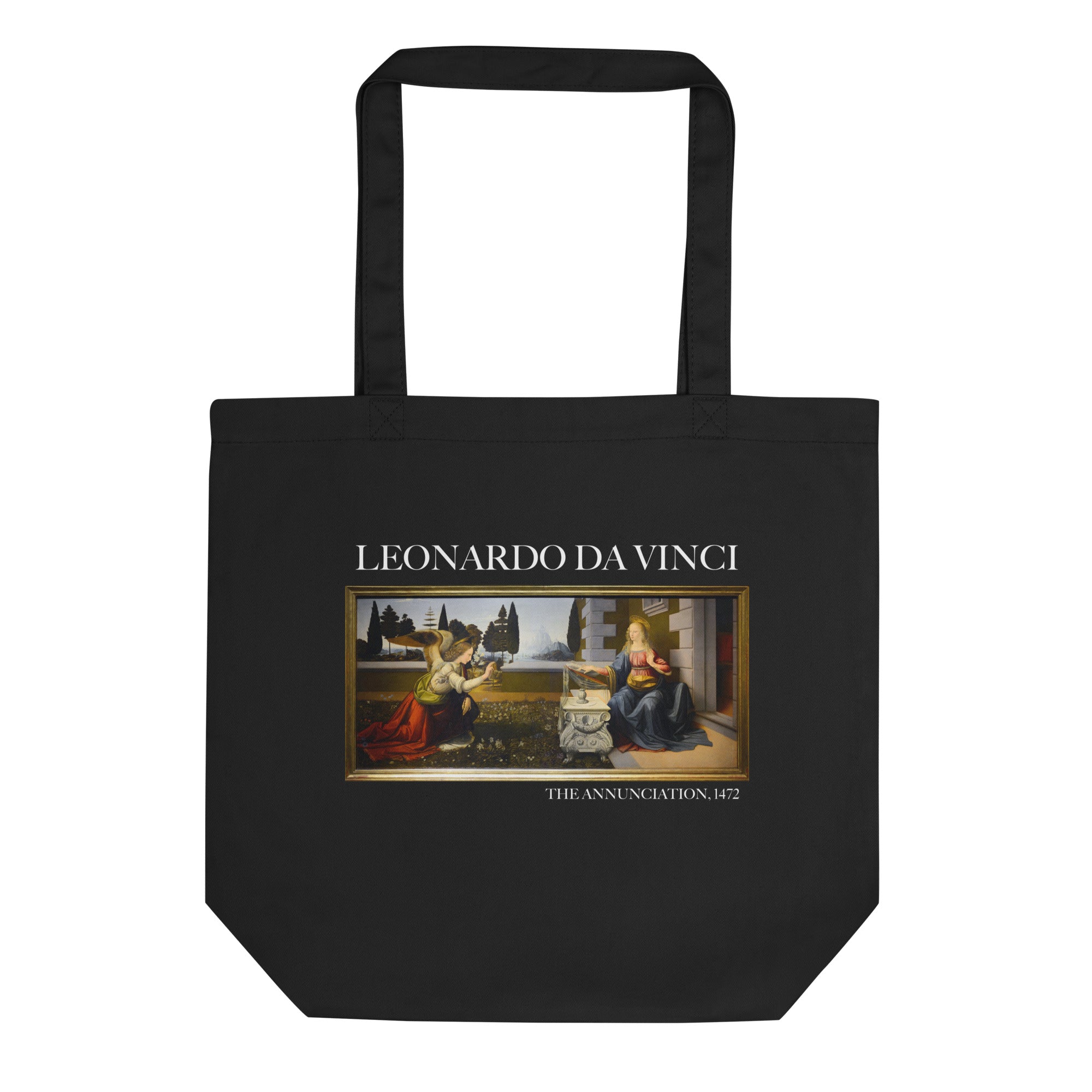 Leonardo da Vinci 'The Annunciation' Famous Painting Totebag | Eco Friendly Art Tote Bag