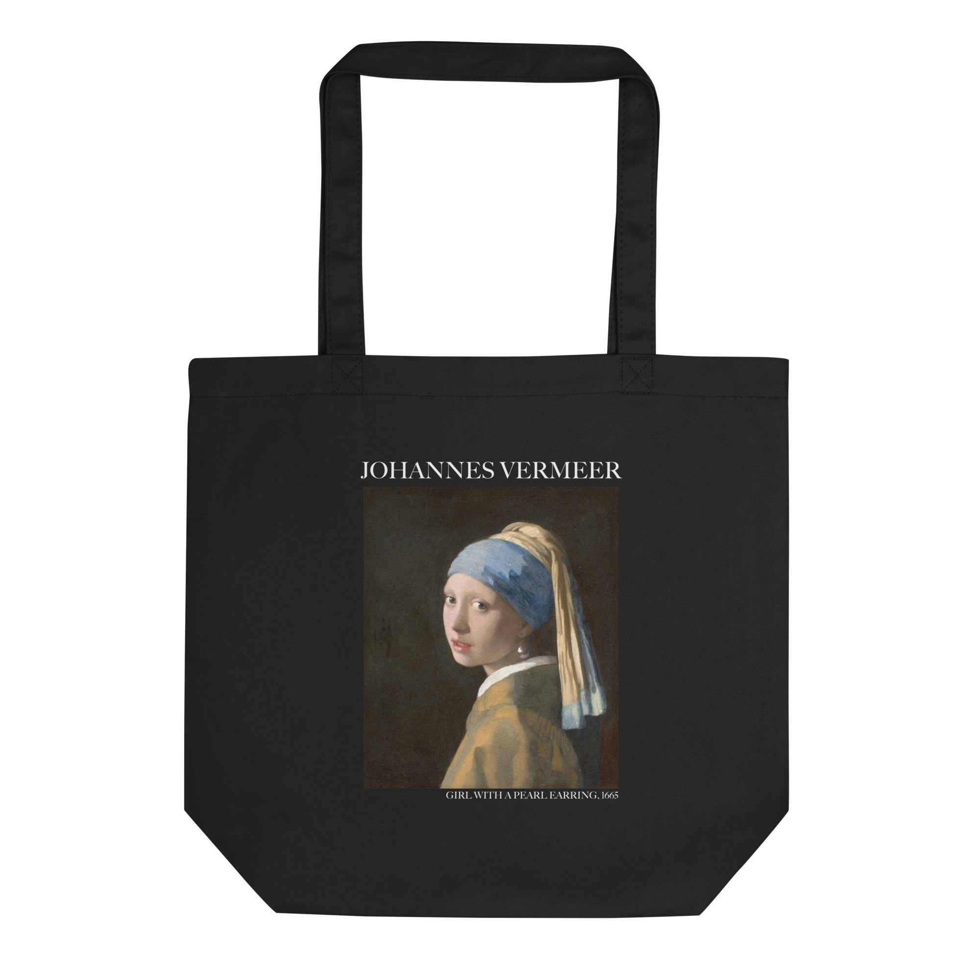 Johannes Vermeer 'Girl with a Pearl Earring' Famous Painting Totebag | Eco Friendly Art Tote Bag