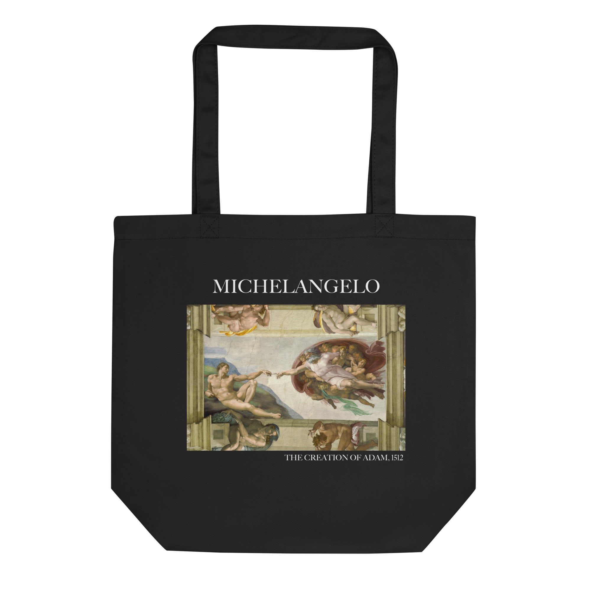 Michelangelo 'The Creation of Adam' Famous Painting Totebag | Eco Friendly Art Tote Bag