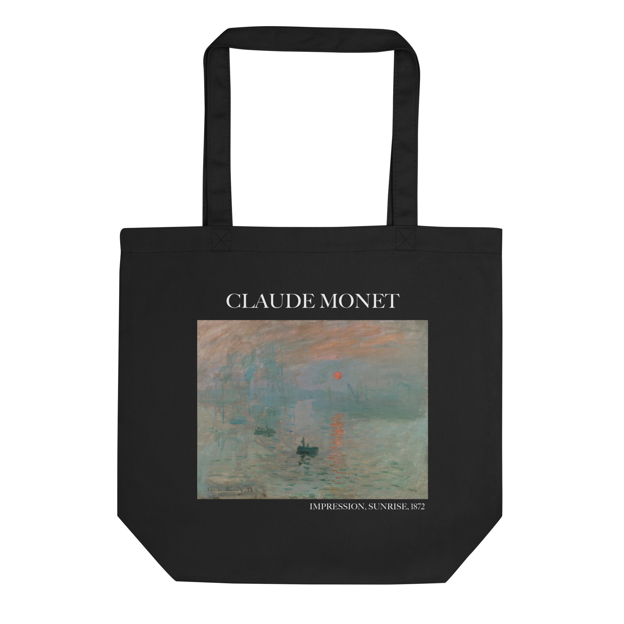 Claude Monet 'Impression, Sunrise' Famous Painting Totebag | Eco Friendly Art Tote Bag