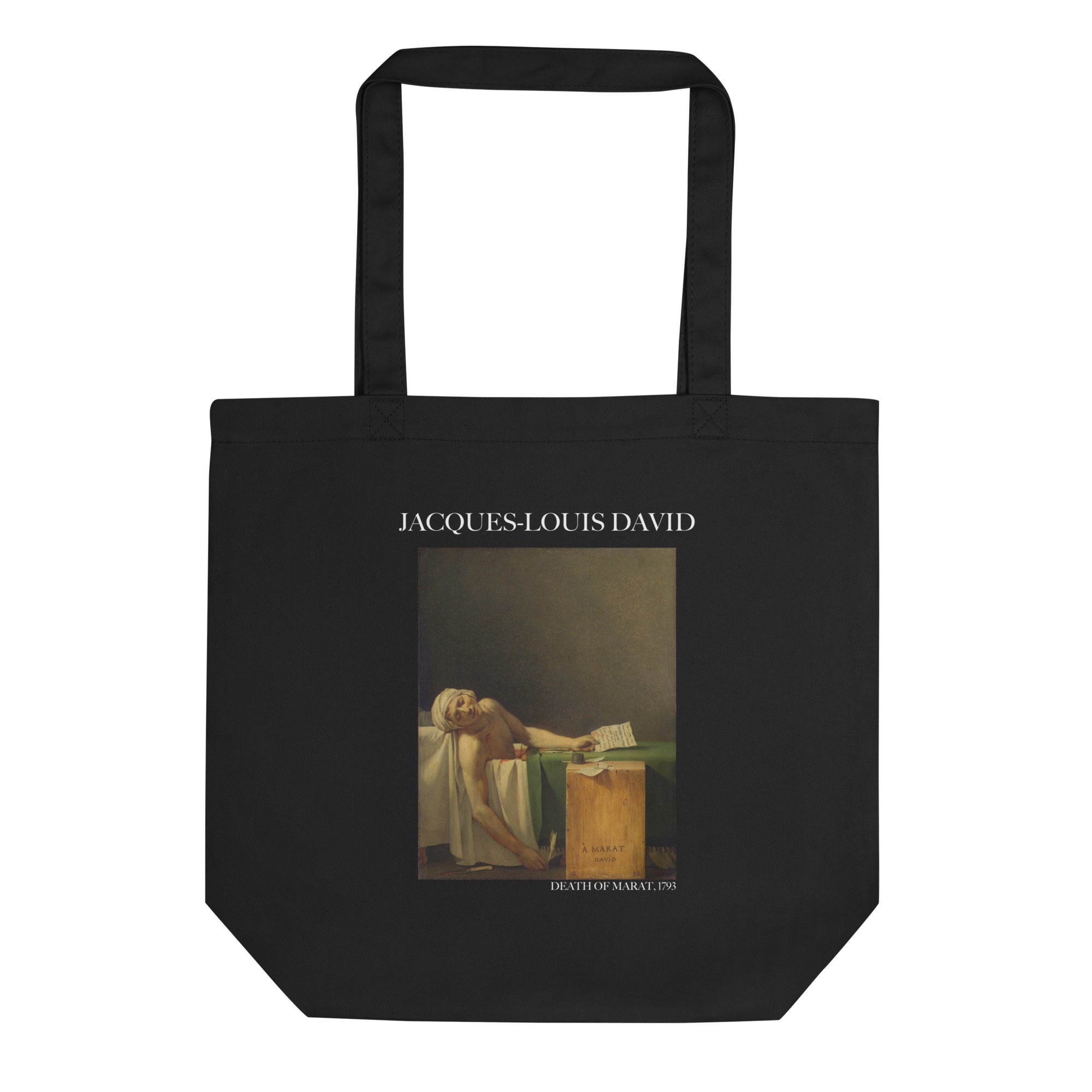 Jacques-Louis David 'Death of Marat' Famous Painting Totebag | Eco Friendly Art Tote Bag