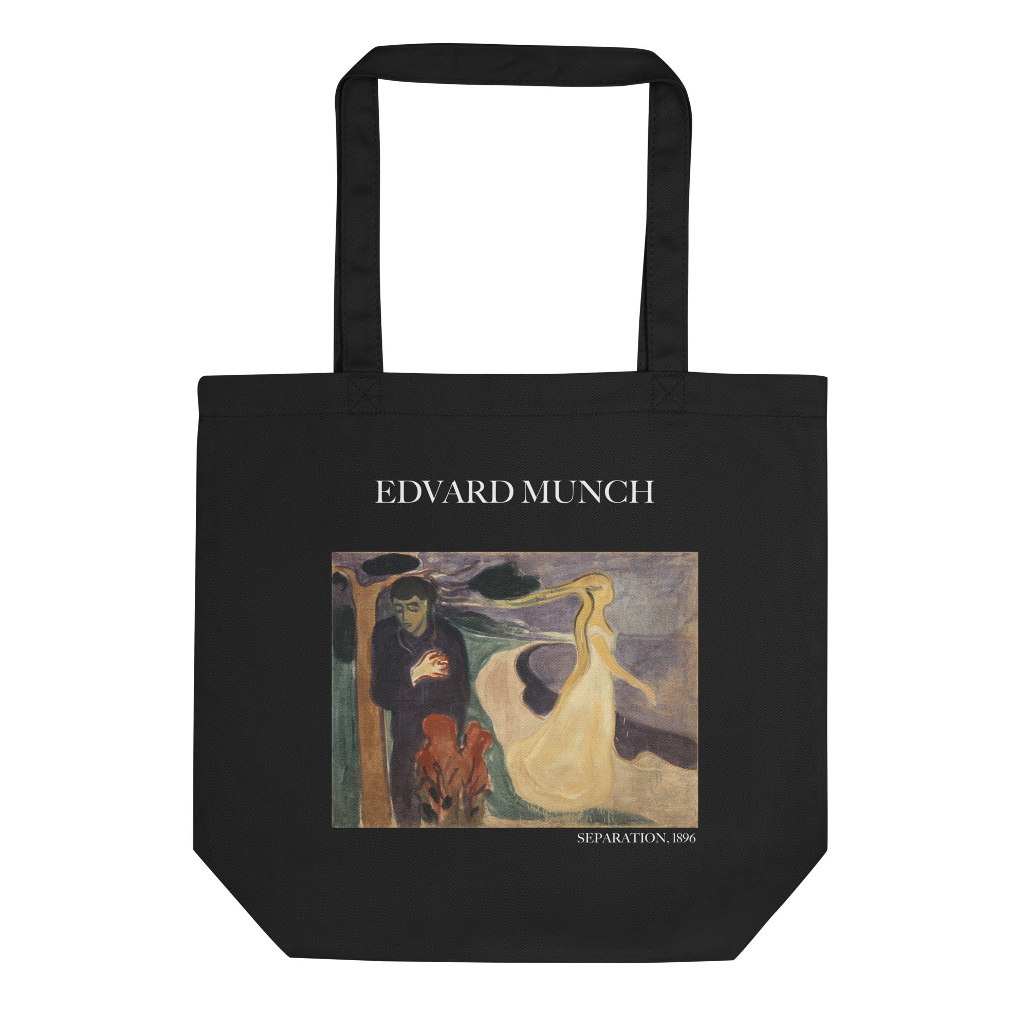 Edvard Munch 'Trennung' berühmtes Gemälde Tragetasche | Umweltfreundliche Kunst Tragetasche