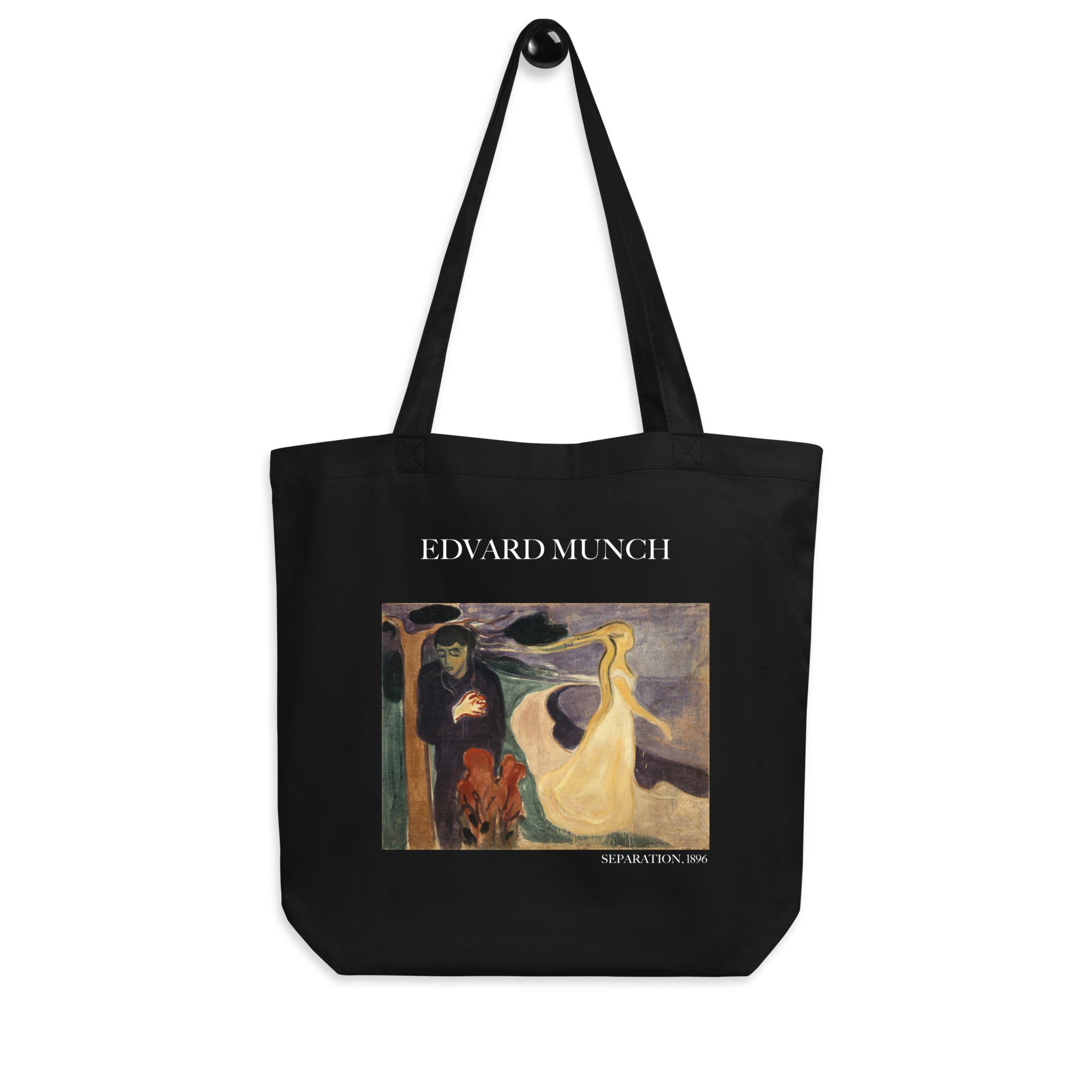 Edvard Munch 'Trennung' berühmtes Gemälde Tragetasche | Umweltfreundliche Kunst Tragetasche