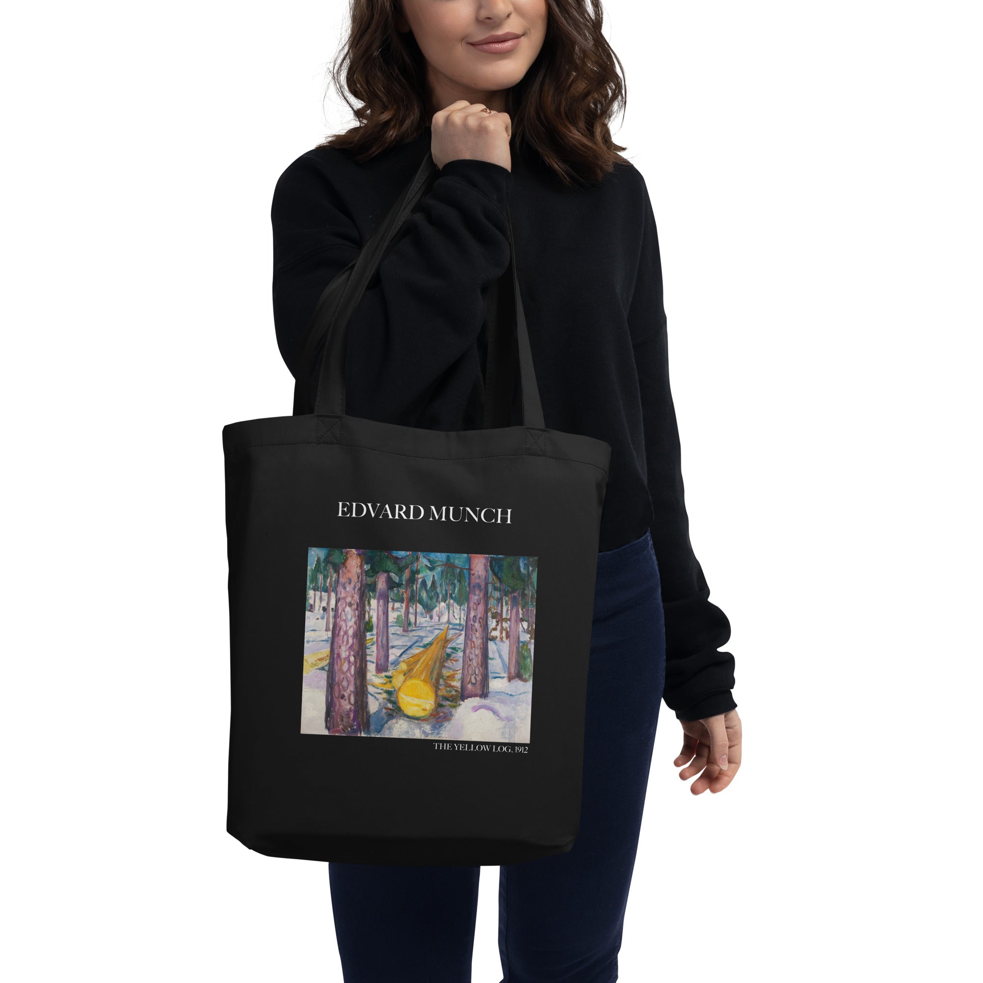 Edvard Munch 'The Yellow Log' Famous Painting Totebag | Eco Friendly Art Tote Bag