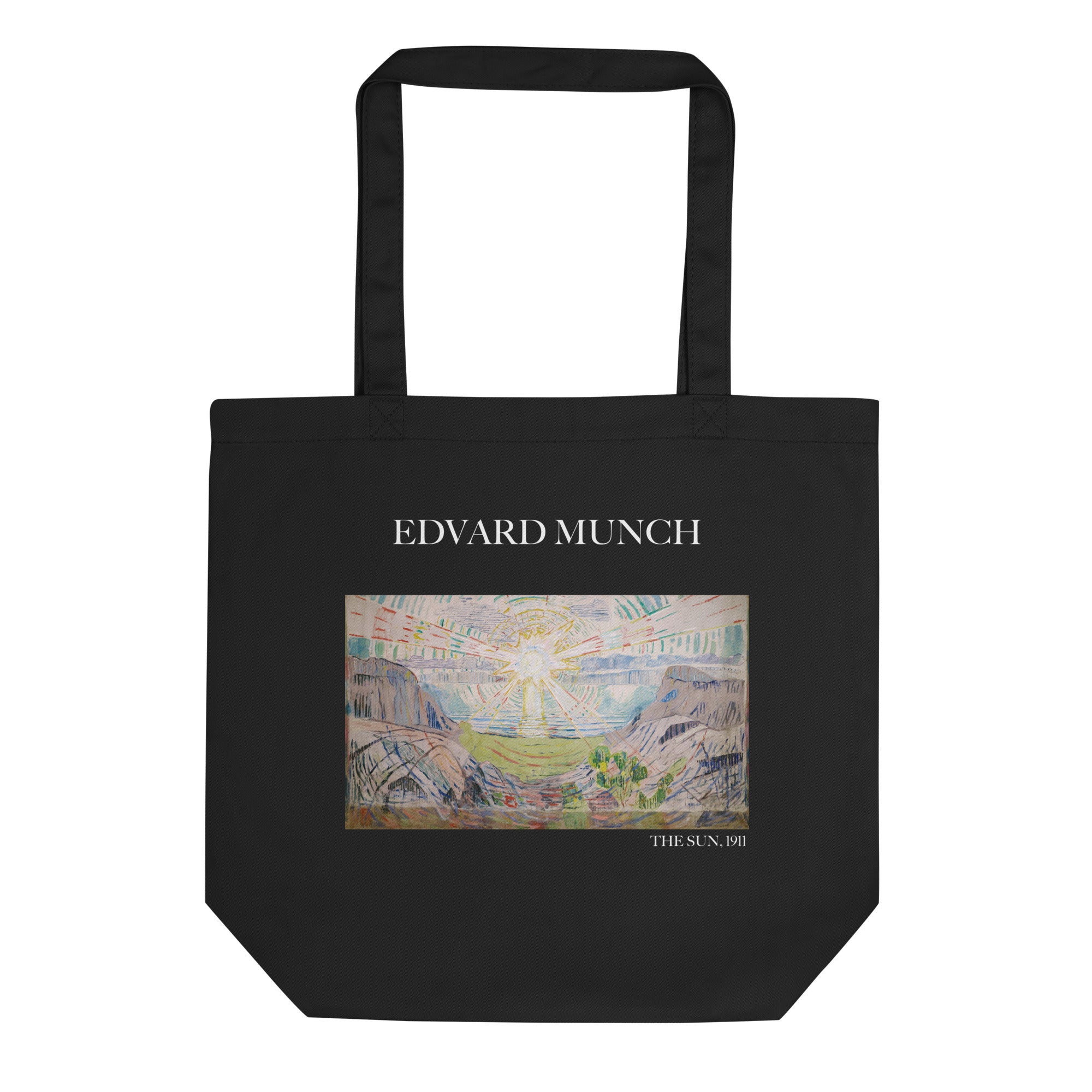 Edvard Munch 'Die Sonne' berühmtes Gemälde Tragetasche | Umweltfreundliche Kunst Tragetasche