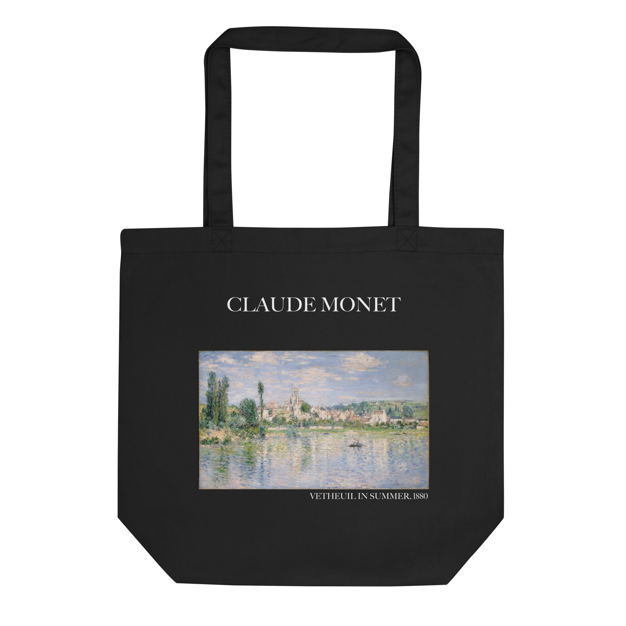 Claude Monet 'Vetheuil im Sommer' berühmtes Gemälde Tragetasche | Umweltfreundliche Kunst Tragetasche