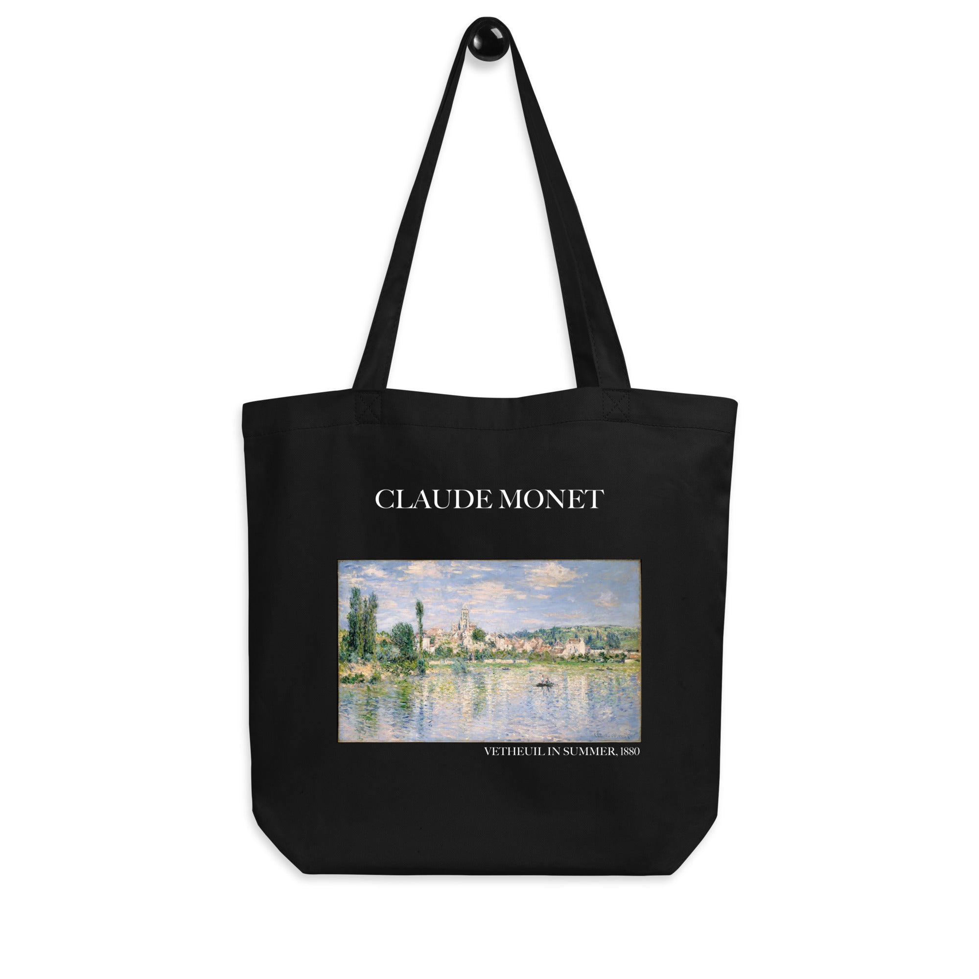 Claude Monet 'Vetheuil im Sommer' berühmtes Gemälde Tragetasche | Umweltfreundliche Kunst Tragetasche