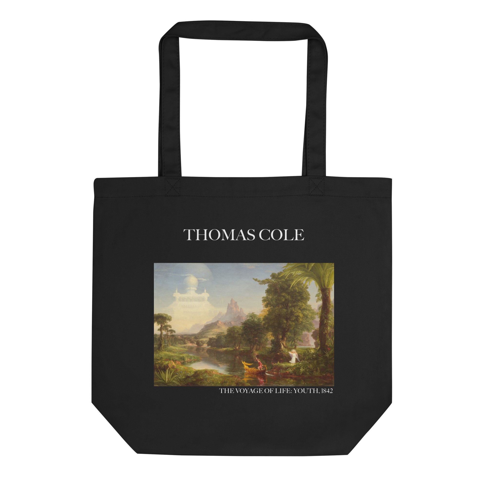 Thomas Cole 'Die Reise des Lebens: Jugend' berühmtes Gemälde Tragetasche | Umweltfreundliche Kunst Tragetasche