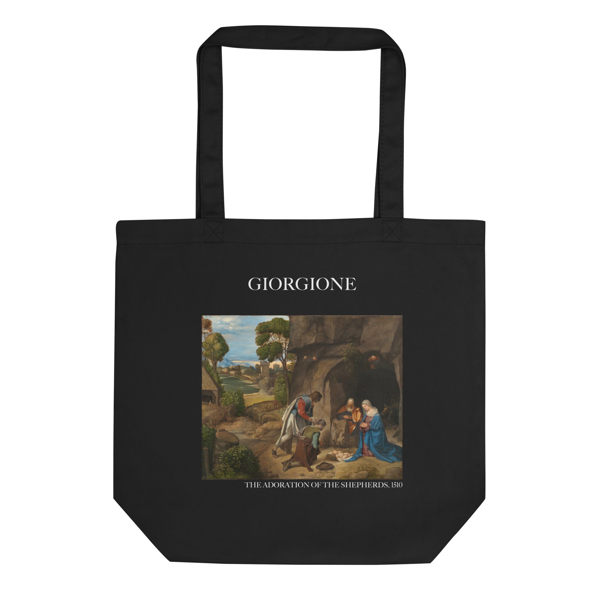 Tragetasche mit berühmtem Gemälde „Die Anbetung der Hirten“ von Giorgione | Umweltfreundliche Kunst-Tragetasche