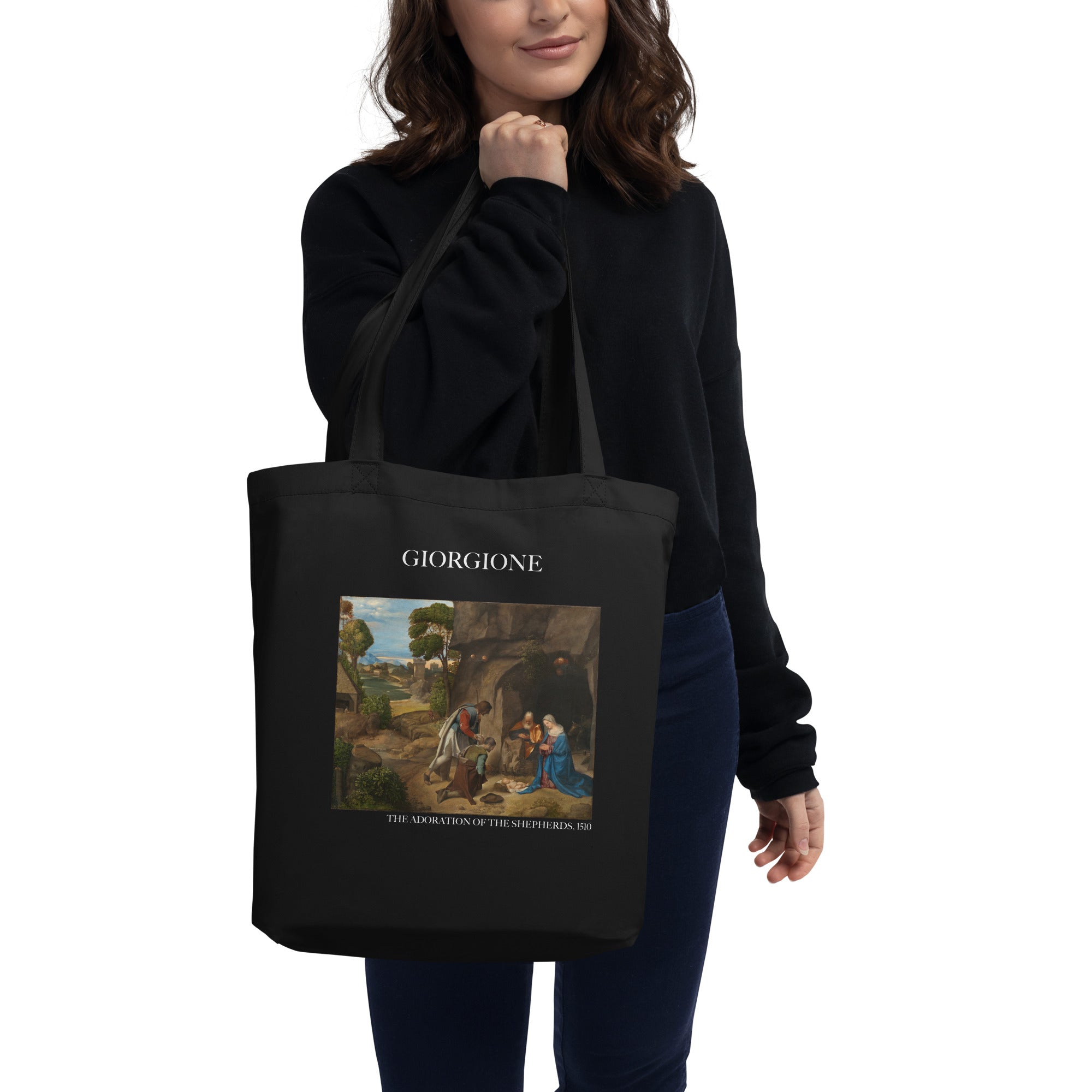 Giorgione 'The Adoration of the Shepherds' Famous Painting Totebag | Eco Friendly Art Tote Bag