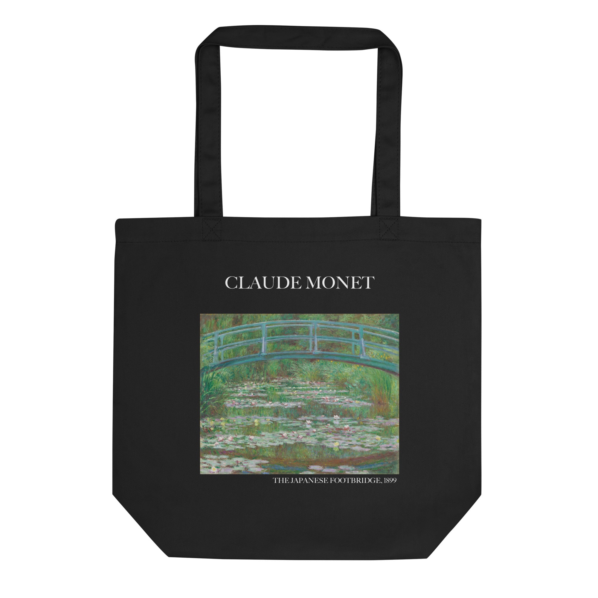 Claude Monet - Einkaufstasche „Die japanische Fußgängerbrücke“, berühmtes Gemälde, umweltfreundliche Kunst-Einkaufstasche