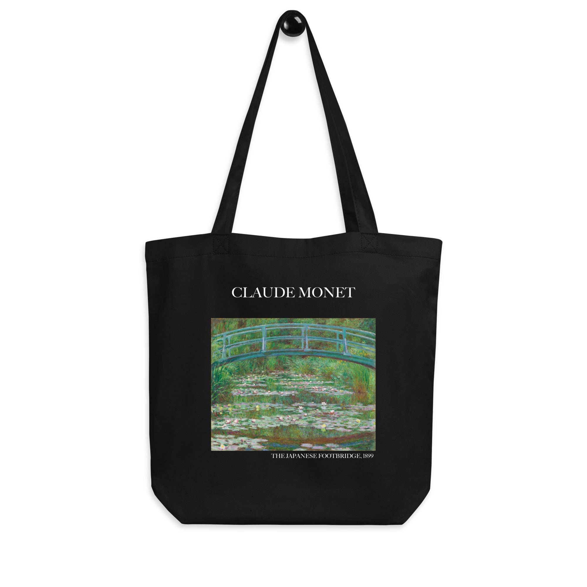 Claude Monet - Einkaufstasche „Die japanische Fußgängerbrücke“, berühmtes Gemälde, umweltfreundliche Kunst-Einkaufstasche