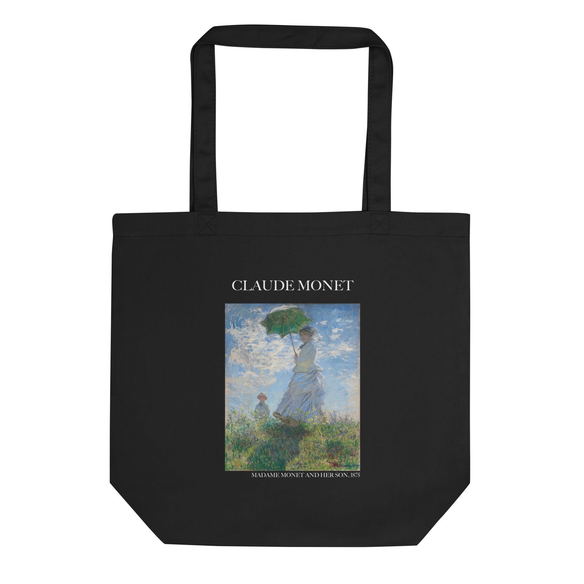 Claude Monet 'Madame Monet and Her Son' Famous Painting Totebag | Eco Friendly Art Tote Bag