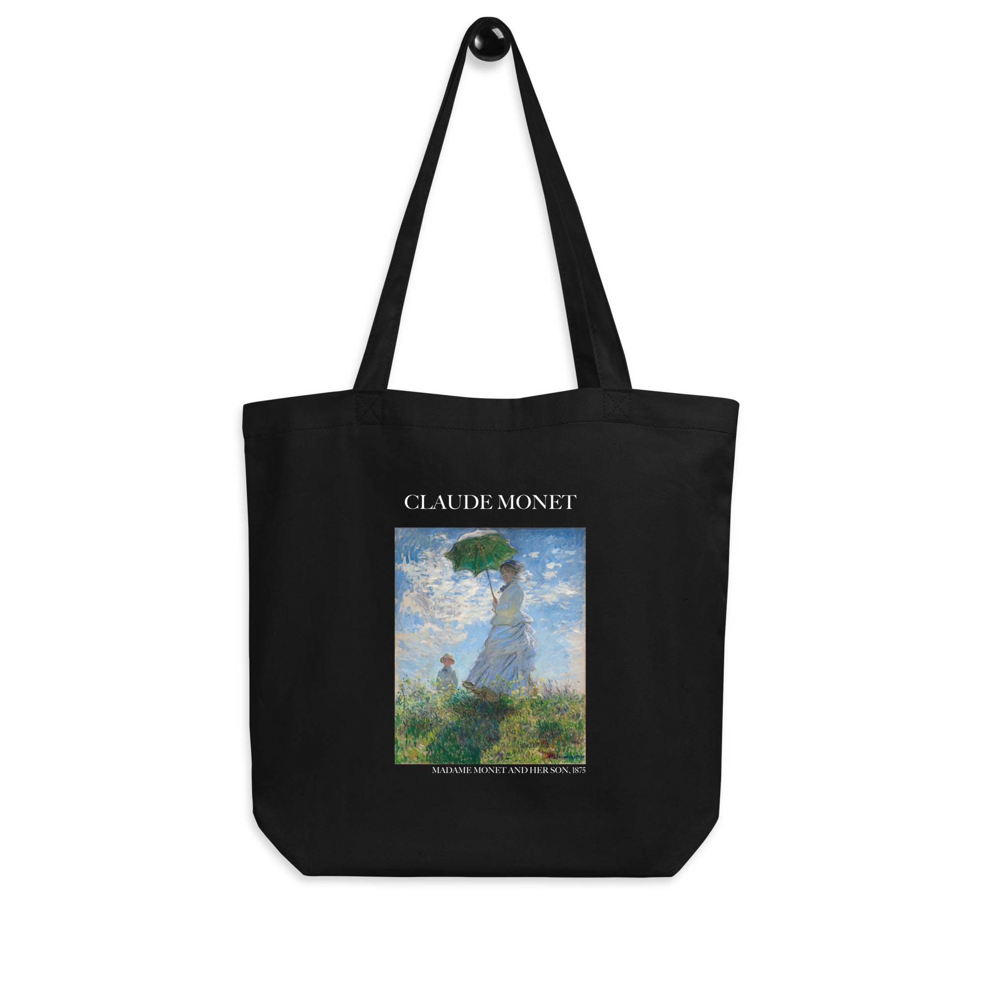 Claude Monet 'Madame Monet and Her Son' Famous Painting Totebag | Eco Friendly Art Tote Bag
