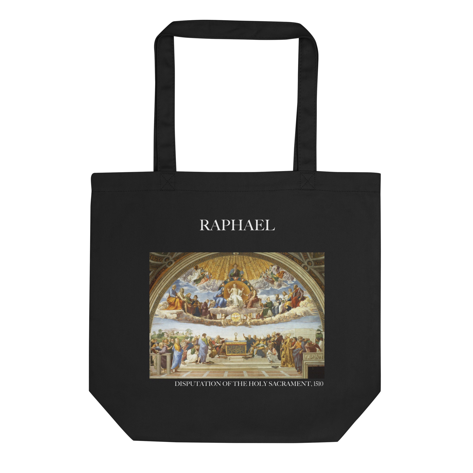 Raphael 'Disputation des Heiligen Abendmahls' berühmtes Gemälde Tote Bag | Umweltfreundliche Kunst Tote Bag