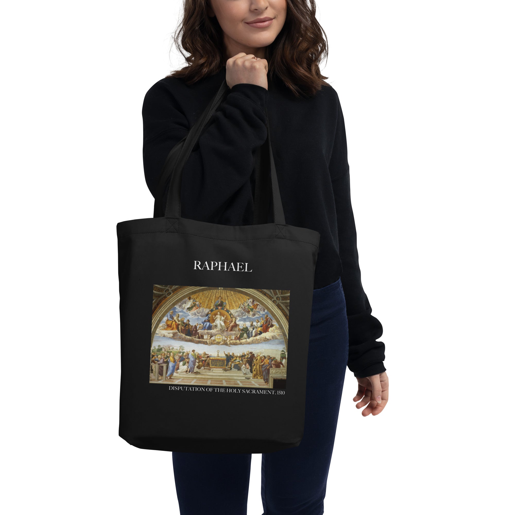 Raphael 'Disputation des Heiligen Abendmahls' berühmtes Gemälde Tote Bag | Umweltfreundliche Kunst Tote Bag