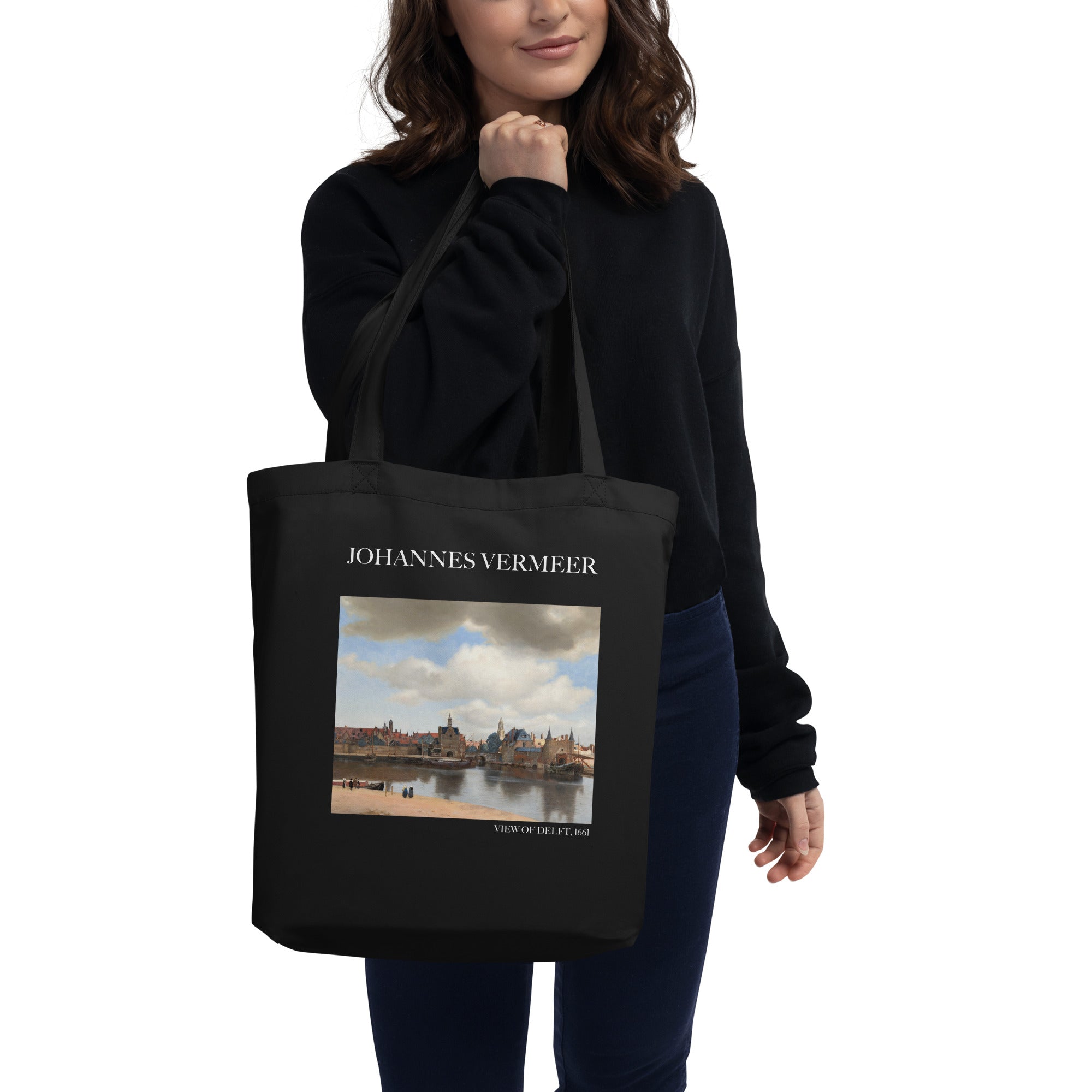 Johannes Vermeer 'View of Delft' Famous Painting Totebag | Eco Friendly Art Tote Bag